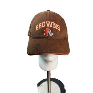Puma Unisex Brown Orange NFL Cleveland Browns Adjustable Cap Hat One Size